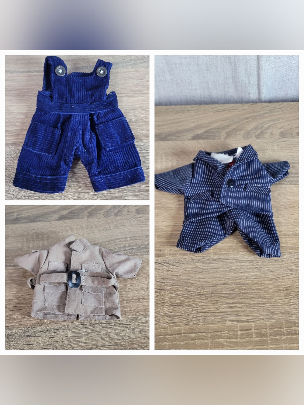 Vintage Unipak Blue Corduroy Doll Overalls & Outfits Kids Toys Dolls Accessories
